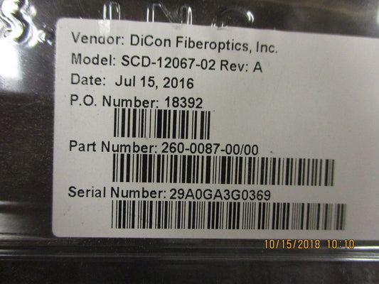 SCD-12067-02 Dicon MEMS Attenuator BRAND NEW!