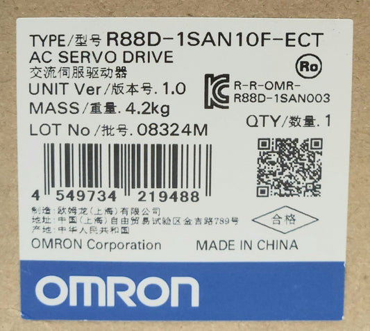 OMRON R88D 1SAN10F ECT AC SERVO Motor Drive 380-480 VAC