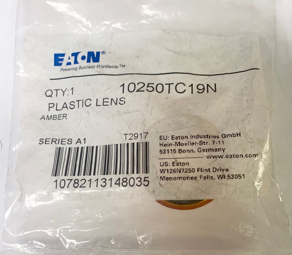 EATON CULTER HAMMER 10250TC19N Amber Plastic Lens Cap 