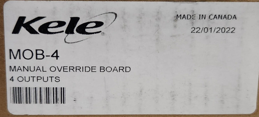 KELE MOB-4 Manual Override Board 4 Outputs MOB 4