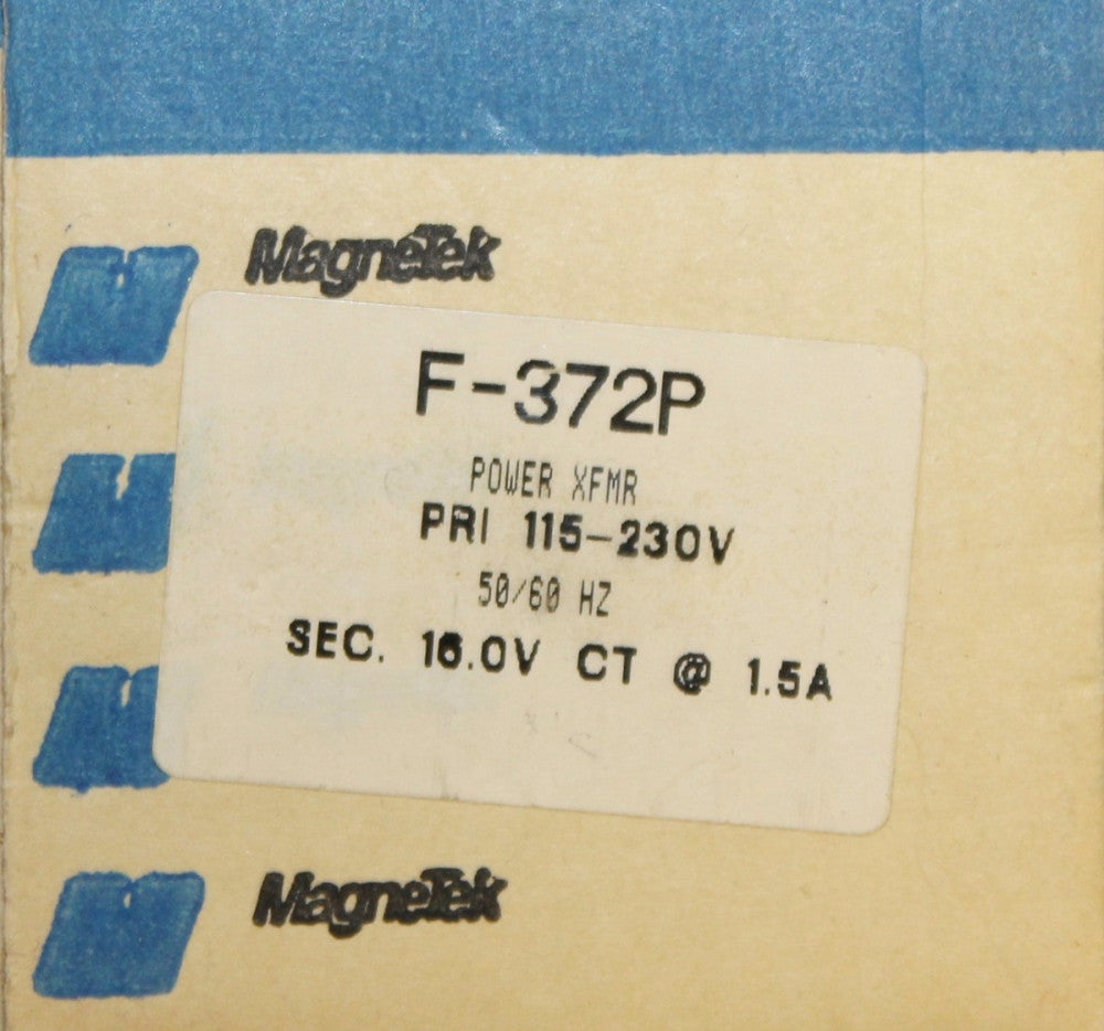 MAGNETEK TRIAD Transformer F 372P 1.5 Amp Primary 115-230V 8-16V Secondary