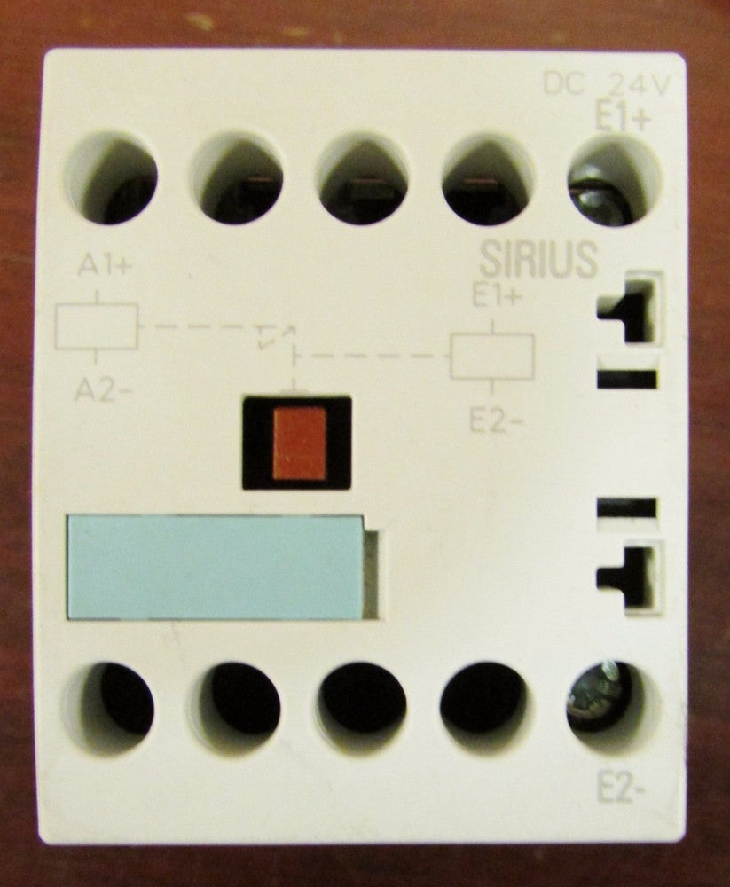 SIEMENS SIRIUS 24V DC E1+ E2- Single Pole Relay Contactor