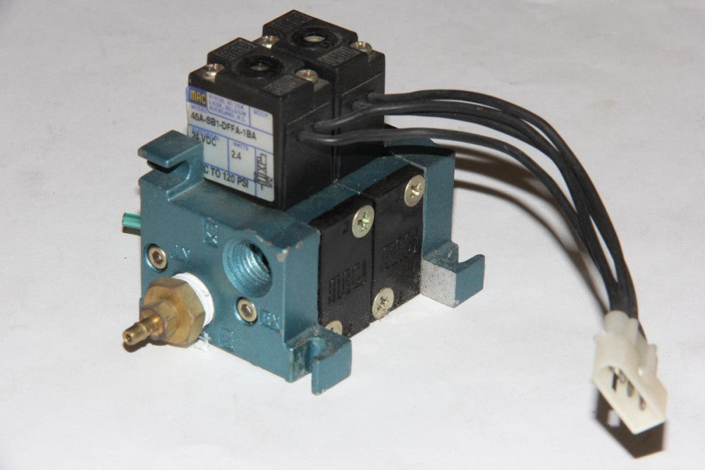 MAC 45A-SB1-DFFA-1BA 24V Direct Solenoid 4-Way Pneumatic Poppet Valve