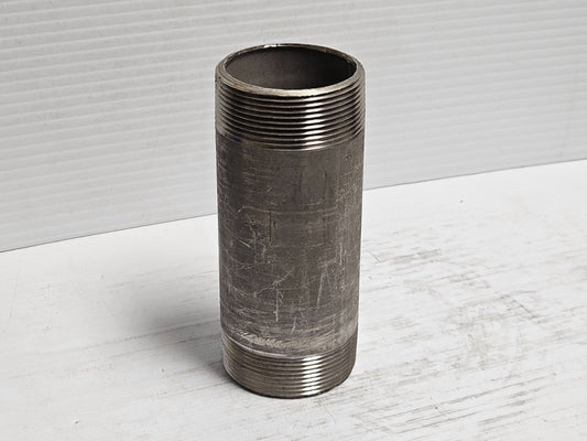 New No Name SS Stainless Steel Pipe Nipple MB 316/L 40W 2W 45S0069 5-1/2"L 2"Npt