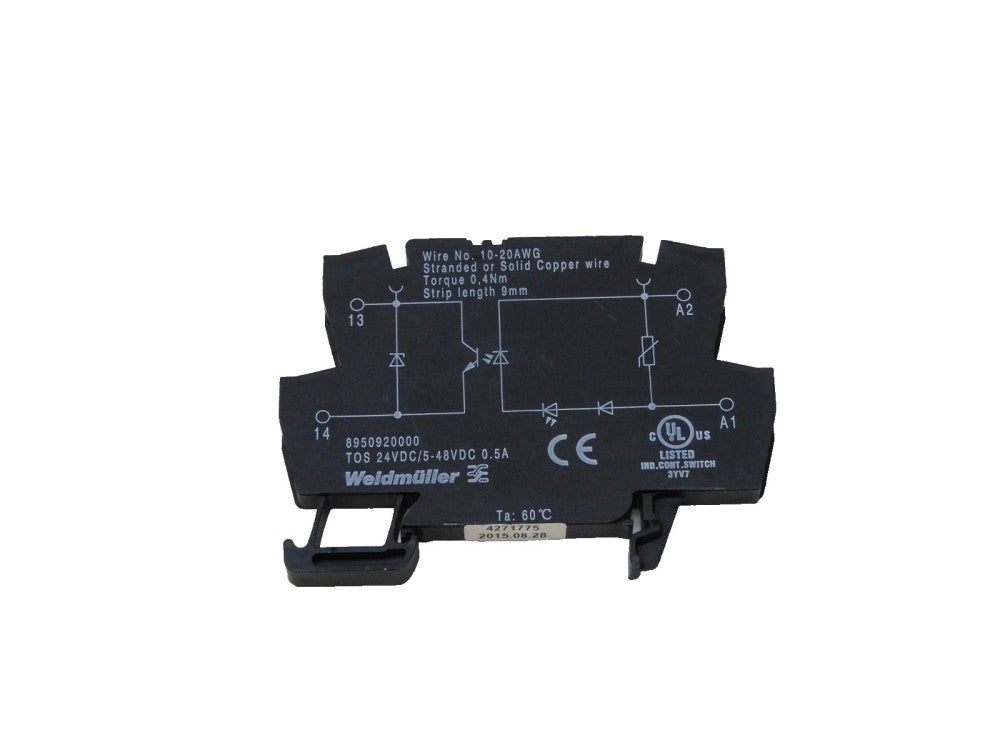 Weidmüller 8950920000 solid state relay 24VDC / 5-48VDC 0.5A