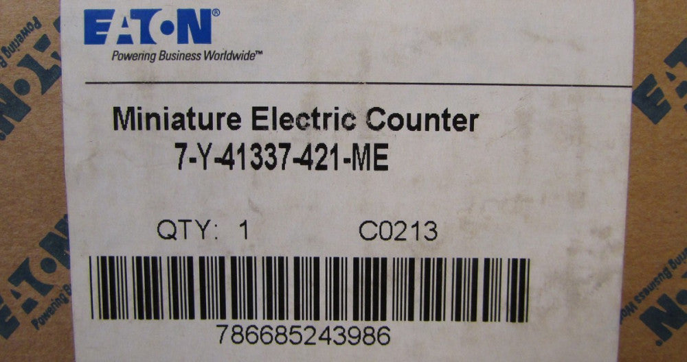 EATON DURANT 7 Y 41337 421 ME 7 Digit 24VDC Miniature Electric Counter