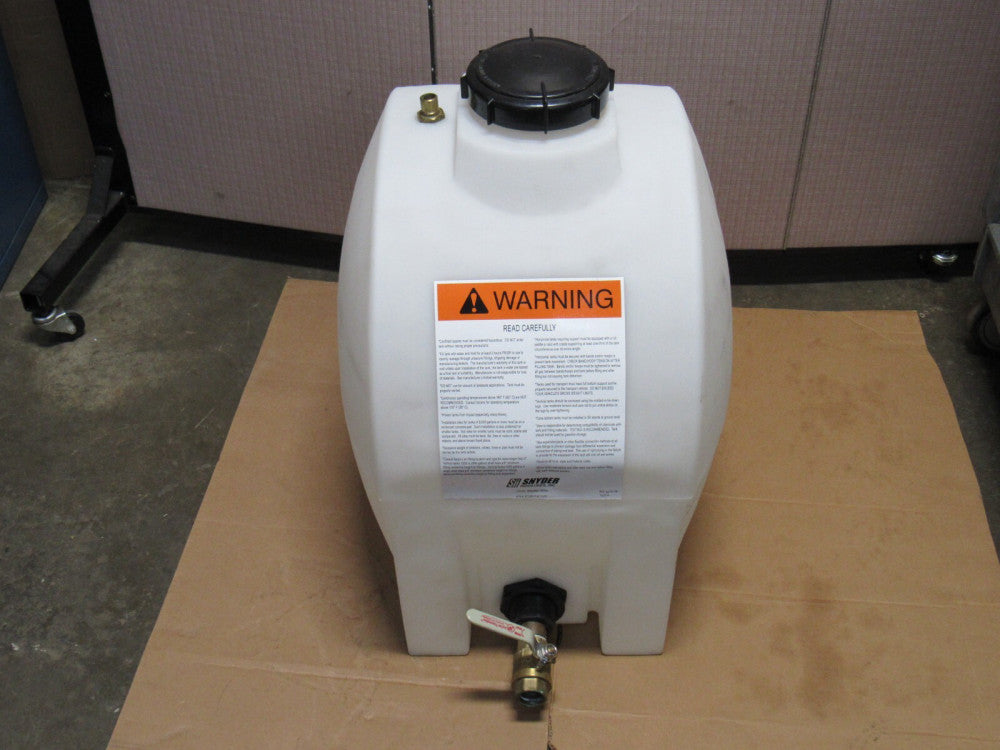 SNYDER PLASTIC STORAGE TANK ASM TK 30HLX23HD/NAT 1.9FTG MCMAST 30 GAL GALLON