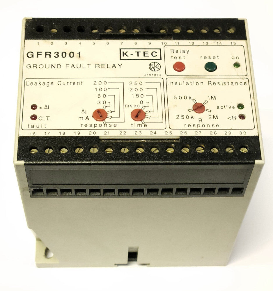 K-TEC GFR3001 Ground Fault Relay Module Discontinued from Littelfuse