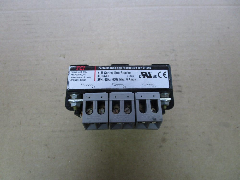 TCI KLR SERIES LINE REACTOR KLR6ATB 3PH 600V 6A