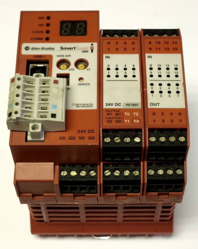 ALLEN BRADLEY 1752 L24BBB SMARTGUARD 600 DeviceNet Safety Controller Module