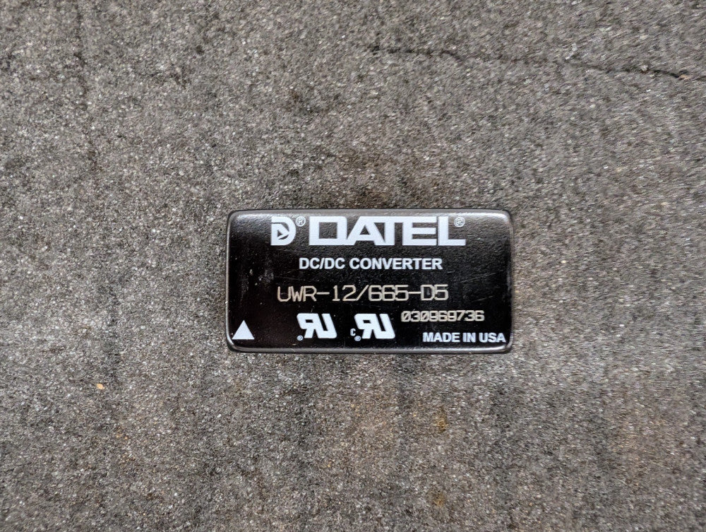 New, Datel, UWR-12/665-D5, Isolated DC/DC Booster Converter 8W 5V to 12V 665mA 