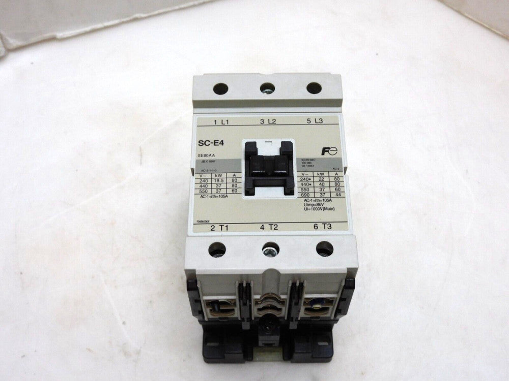 FUJI ELECTRIC SC-E4 CONTACTOR 80A 440-480V COIL
