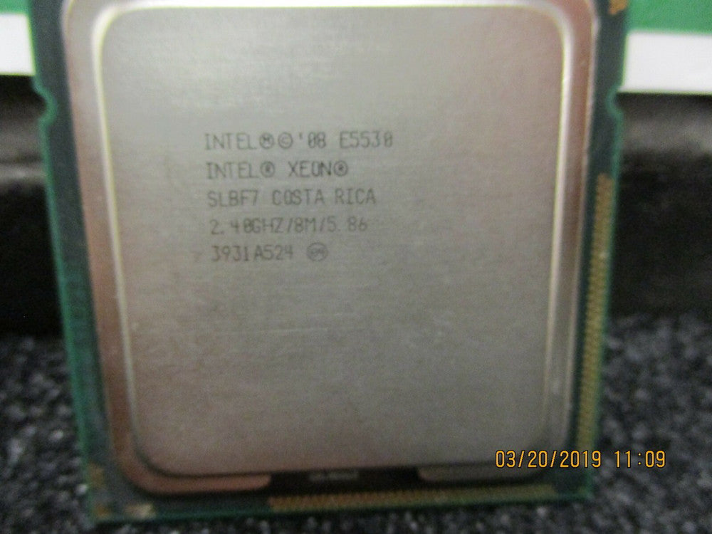 AT80602000792AAS SLBF7 Intel Xeon E5530 Quad Core 2.40GHz 5.86GT/s Clean Pull!