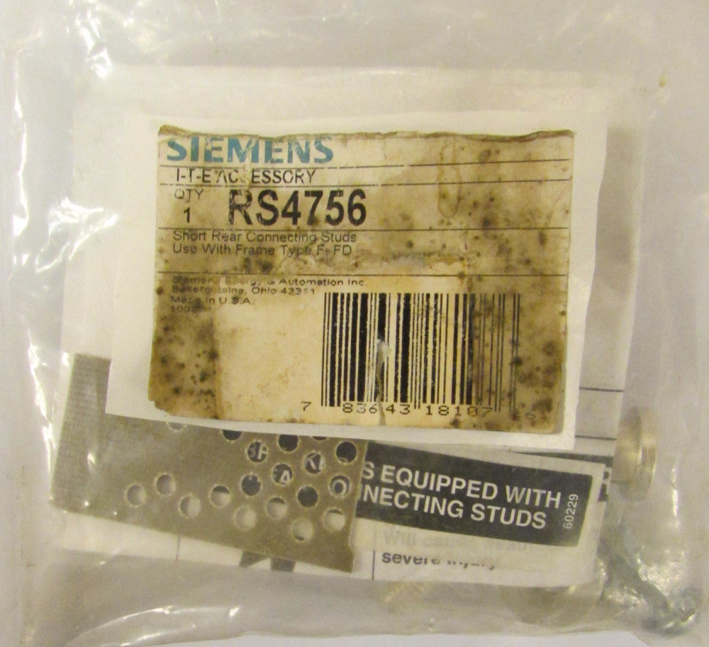 SIEMENS ITE RS4756 Type F FD Breaker Rear Short Connector Stud Kit
