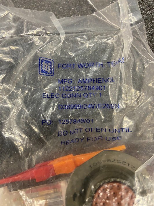 New, Amphenol, D38999/24WE26SN, CONN RCPT FMALE 26POS GOLD CRIMP