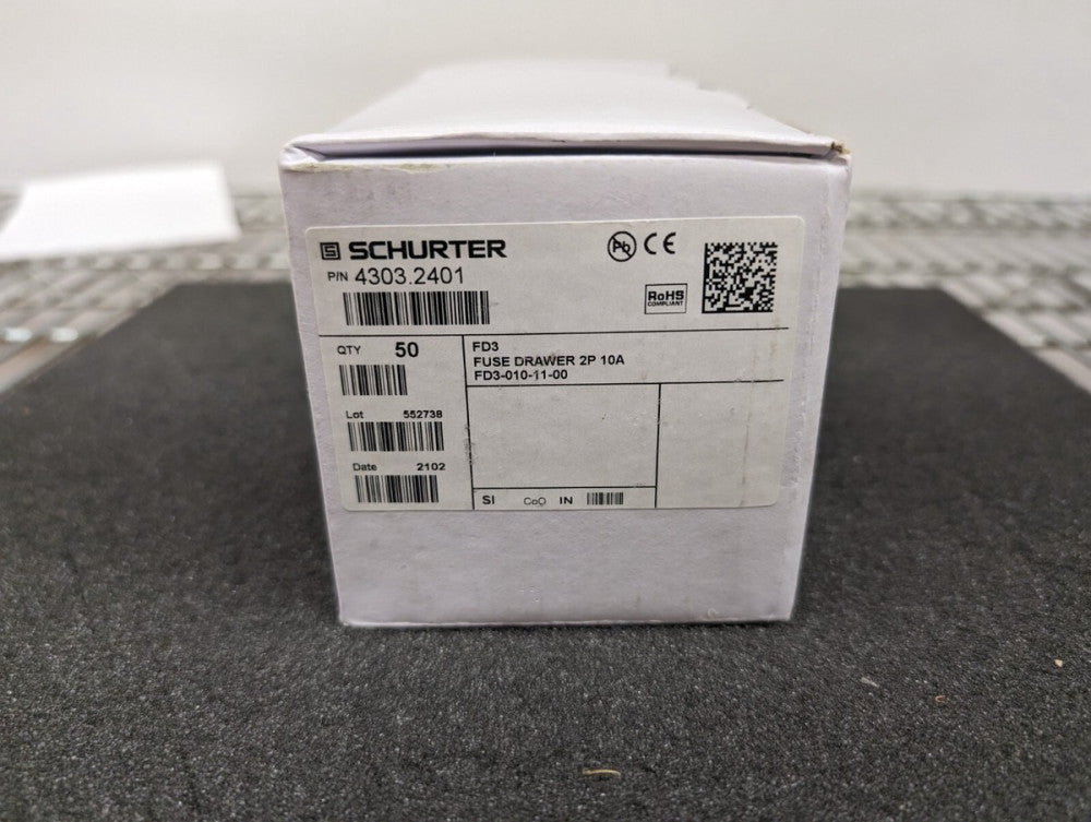 New, Schurter, 4303.2401, FUSE DRWR FOR PWR MOD F'GRIP 2PL - Lot of 50pcs