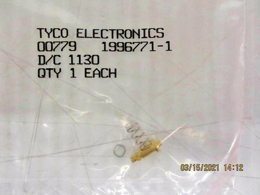 New, AMP/Tyco, 1996771-1, CONTACT PIN COAX CBL 0.047" GOLD