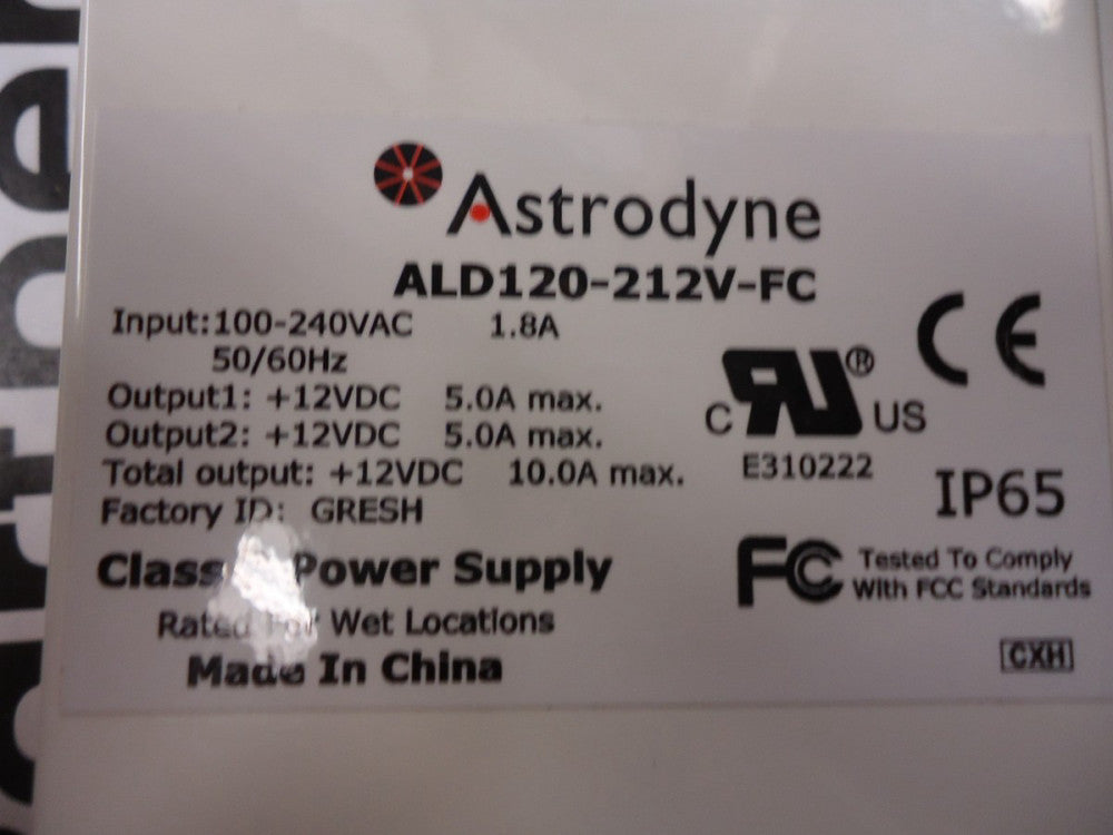 ALD120-212V-FC Astrodyne Class 2 Power Supply BRAND NEW!
