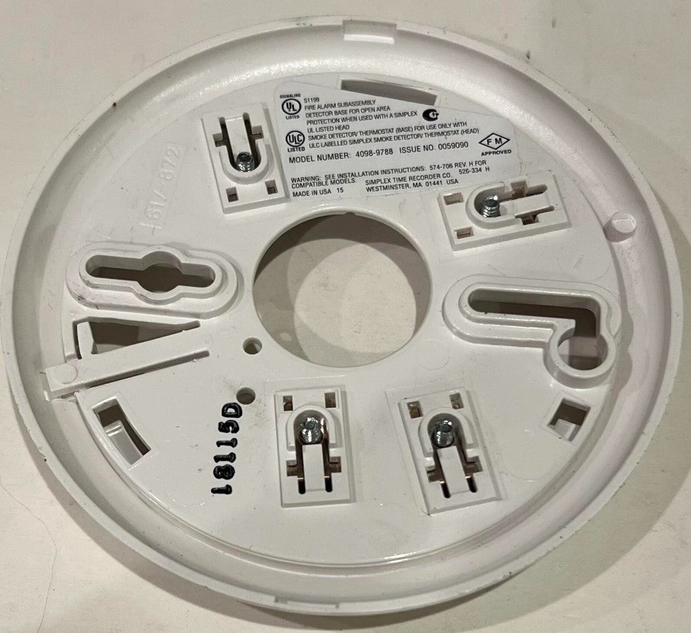SIMPLEX 4098 9788 Detector Base