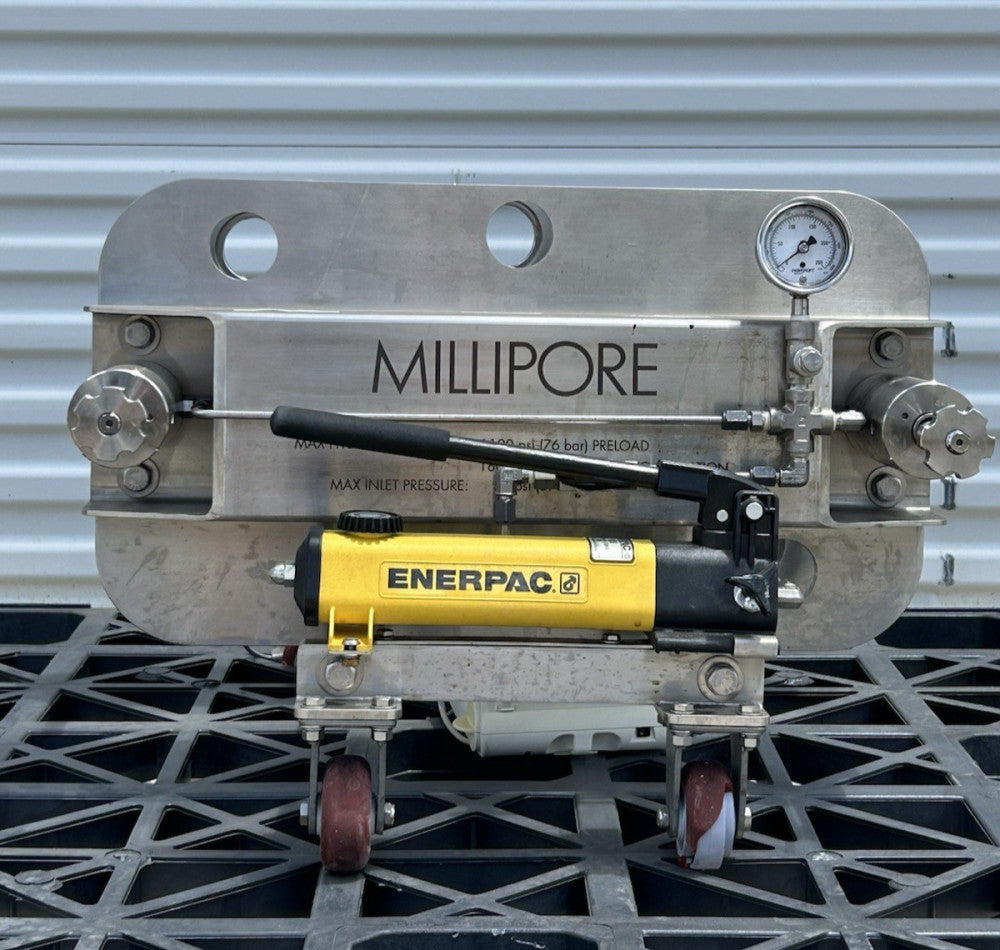 Millipore MPODPILOT Pilot Scale Holder with Enerpac P142U106 Hydraulic Pump
