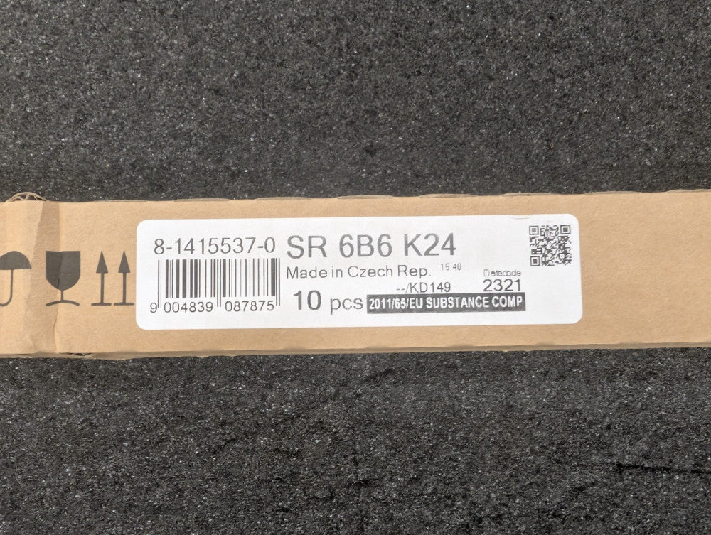 New, TE Connectivity, SR6B6K24, RELAY SAFETY 6PST 8A 24V