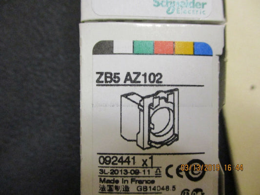 SCHNEIDER ELECTRIC, ZB5AZ102, SWITCH HARDWARE MTG. BASE WITH 1 N/C, BRAND NEW!