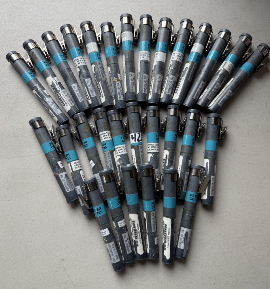 Lot of 30 - Arrow-Tech CD V-725 0-5R Dosimeter - Used 725