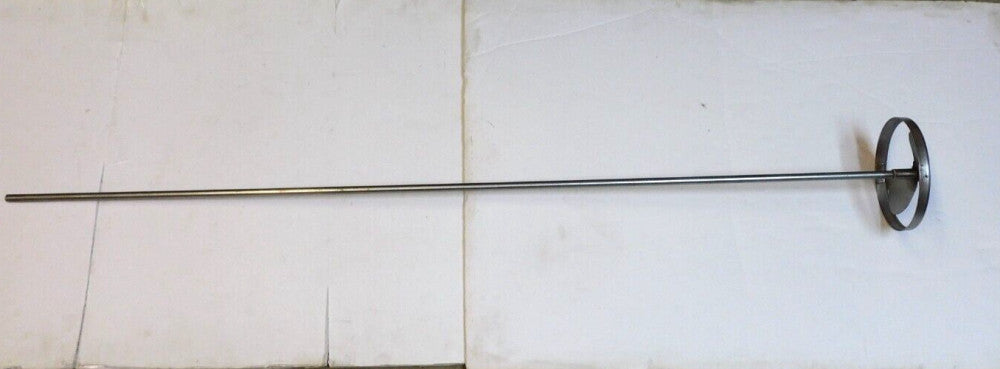 NO NAME 42" STAINLESS CHEMICAL PAINT GROUT AGITATOR MIXER 5-1/4" PROPELLER 3/8"S