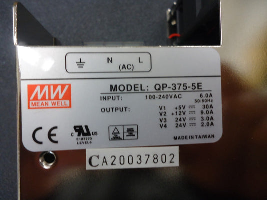 QP-375-5E Meanwell 375W, enclosed quad output BRAND NEW!