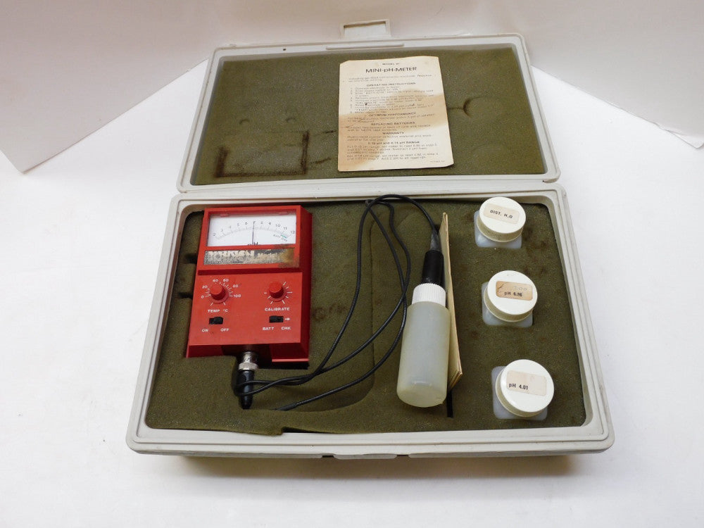 MARKSON MODEL 47 MINI PH METER W/ CASE