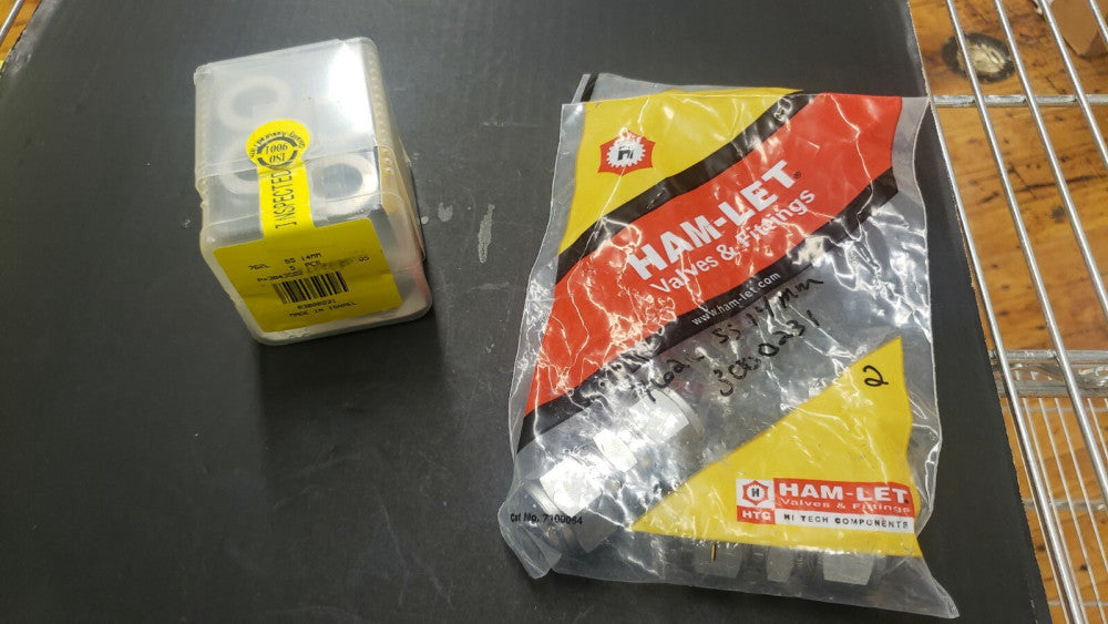 New, Ham-Let, 762LSS18MM, St. 316 Union Connector, Let-Lok Tube Fitting 18mm