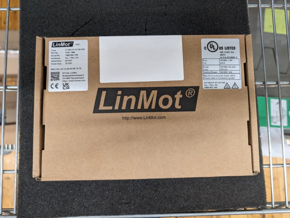 New, LinMot, 0150-1886 C1250-IP-XC-0S-000, ETHERNET IP DRIVE