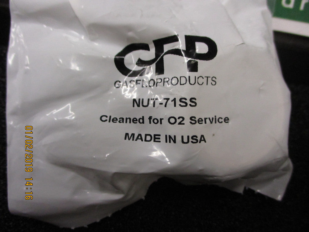 INL-712SS-4TS Gasflo Products Nut/Nipple, DISS 712, 1/4 TW, 2.50L BRAND NEW!