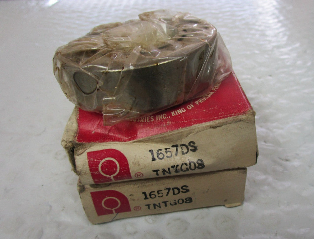 Lot Of 2 Nice 1657DS Single Row Radial Bearing