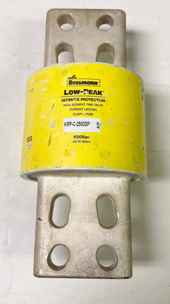 COOPER BUSSMANN KRP C 2500SP 600 VAC 2500 AMP Bolt In Fuse Low Peak Dual Time