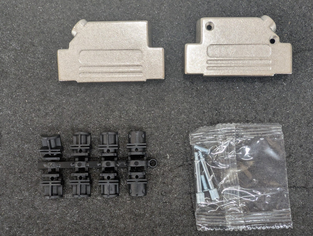 New, Norcomp, 971-037-030R121, Backshell DB37 Diecast NKL 45Deg - Lot of 2pcs