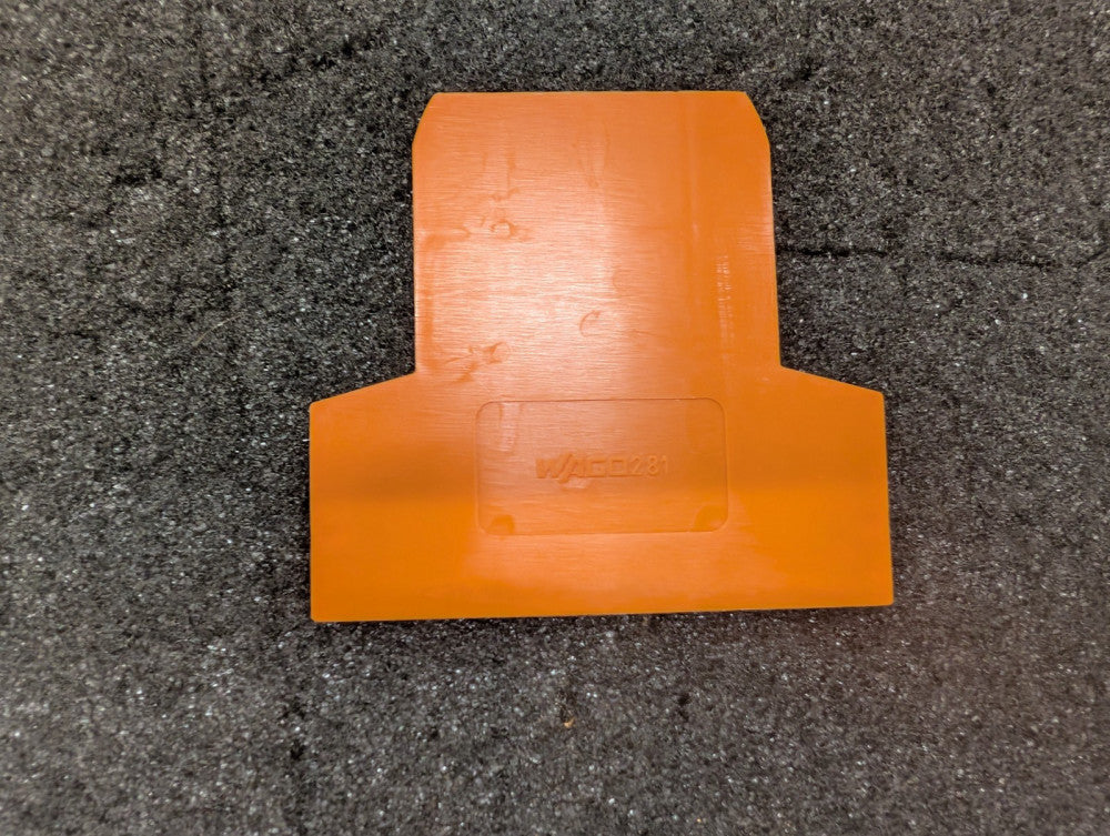 New, Wago, 281-309, FUSE BLOCK END PLATE 5x20MM - Lot of 50pcs