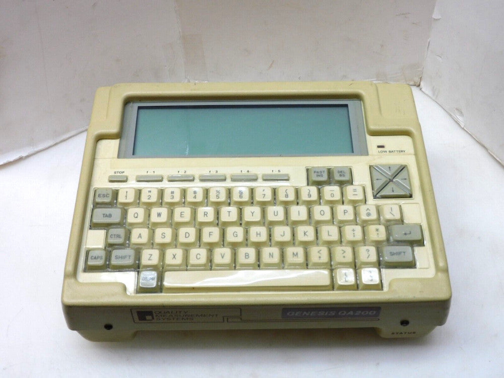 GENESIS QA200 DATA COLLECTOR NO POWER ADAPTER NEEDS BATTERY PACK & BATTERIES