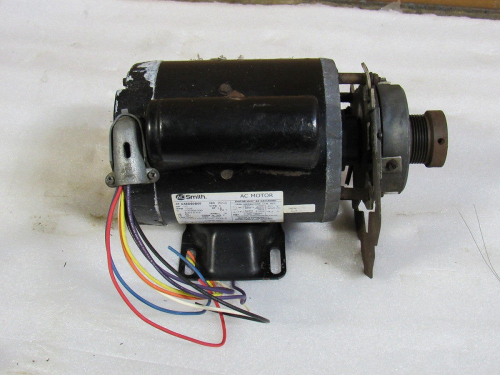 AO SMITH AC MOTOR 110635.0001 1PH 1/2 HP 115/208-230V 48Y FRAME 1725RPM - USED