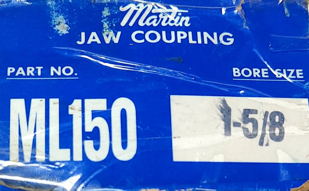 MARTIN ML150 1 5/8 JAW COUPLING 1-5/8" BORE Size 1 5/8" ML-150