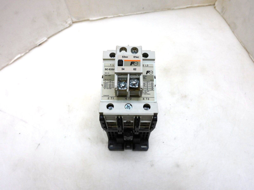 FUJI ELECTRIC SC-E2S/G CONTACTOR 50A 24VDC COIL W/ SZ-A11/T