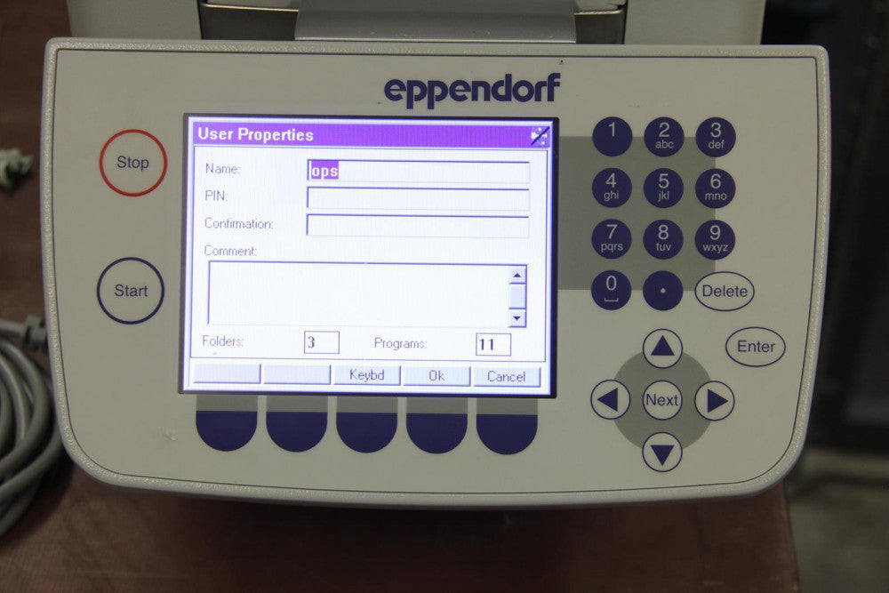 EPPENDORF 6320 Thermal Cycler Control Panel