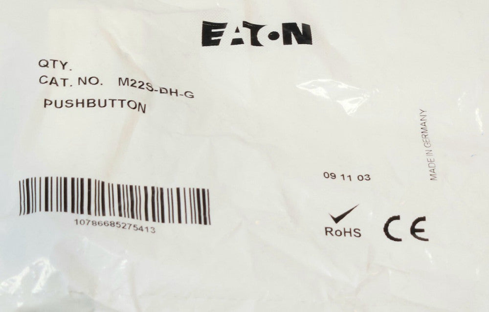EATON M22S DH G Non Illuminated Green Extended Head Pushbutton Operator
