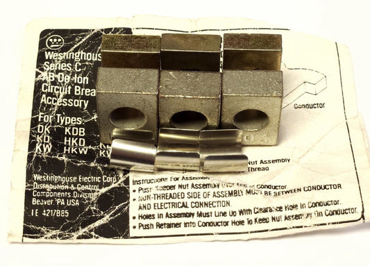 WESTINGHOUSE CUTLER HAMMER KPR3B K Frame Breaker Keeper Nut Assembly Load Side