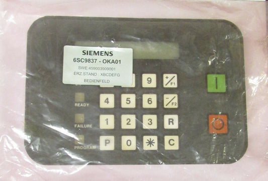 SIEMENS 6SC9837 OKA01 6SE51/52 Operator Panel 6SC23 ERZ Stand XBCDEFG