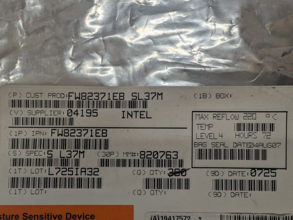 New, Intel, FW82371EBS L37M, IC BUS CONTROLLER BGA 324PIN (SL37M step code)