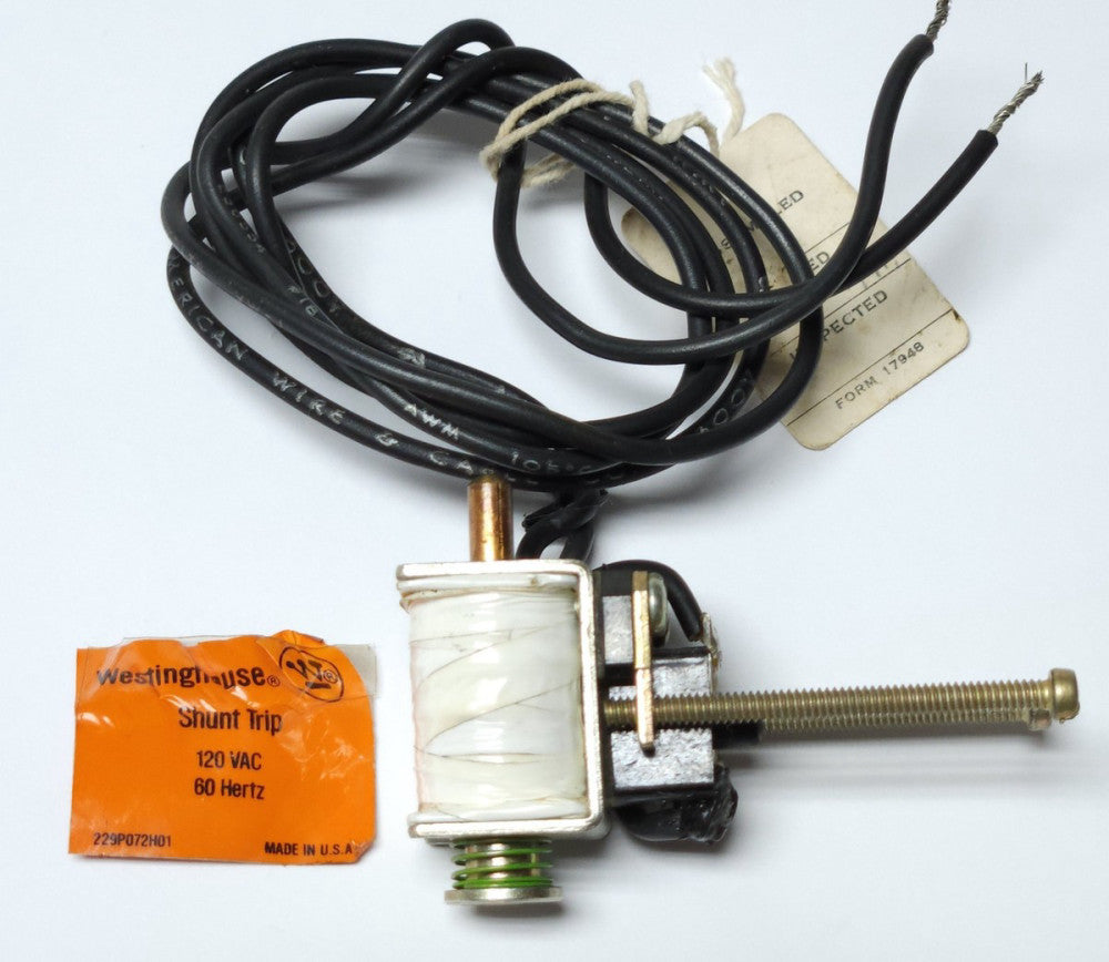 WESTINGHOUSE CUTLER HAMMER 2609D39G19 Type FB Shunt TRIP 120 VAC Right Hand Moun