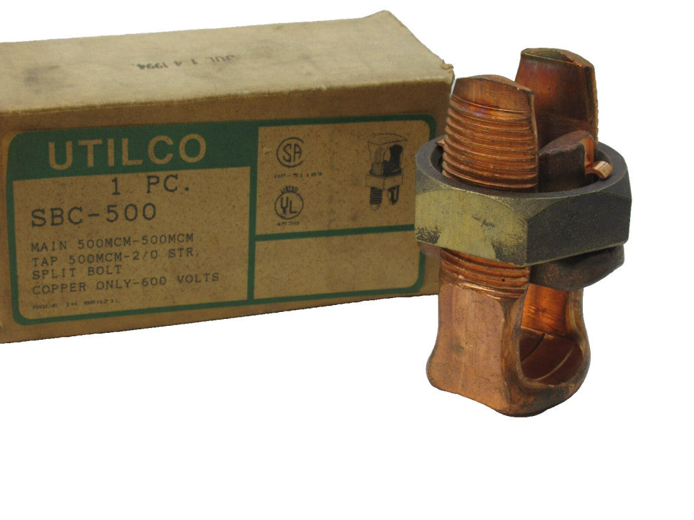 (NEW) UTILCO SBC-500 , SBC500 Split Bolt Copper