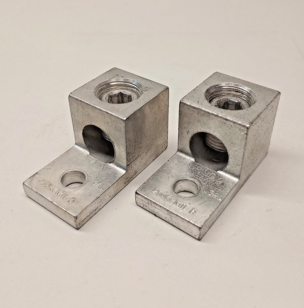 Burndy 250KCMIL-6 Used Connector Terminal Mechanical Lug (Pack of 2)
