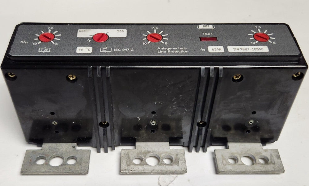 SIEMENS SLT3630TA 3VF9627 1BM40 Type 3VF6 Trip Unit 500-630 AMP